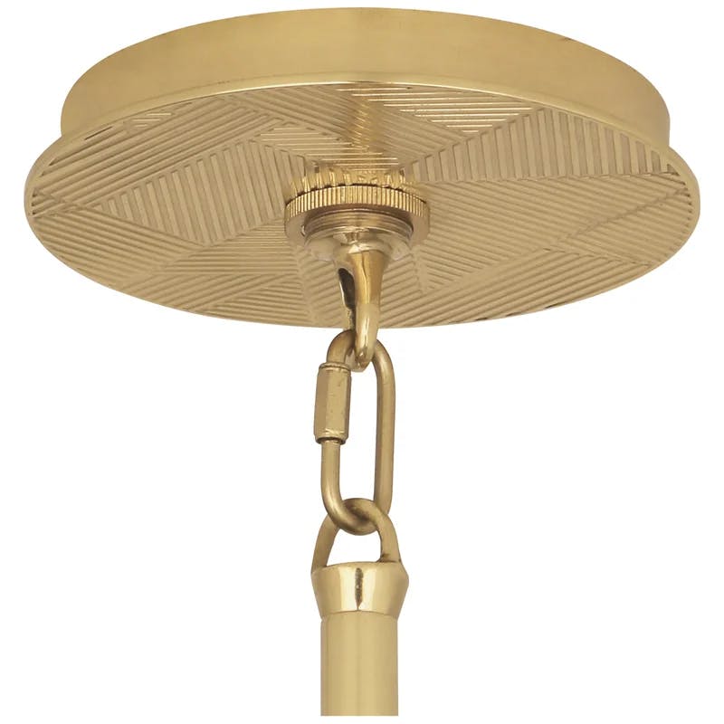 Luminous Mini Globe Brass Pendant - Modern 8.5" LED Light