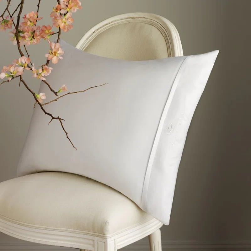 Luxury Embroidered Cotton Sateen Standard/Queen Pillow Protector