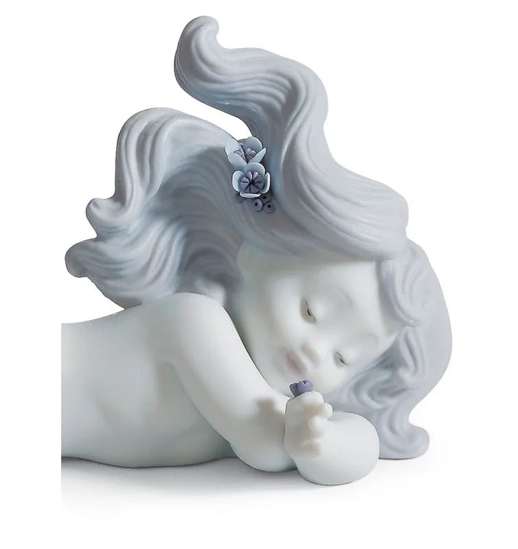 Lladro Enchanted Mermaid Porcelain Figurine with Matte Finish