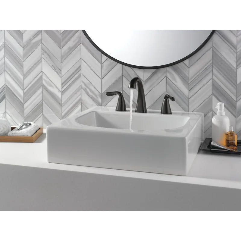 Arvo Matte Black Zinc 2-Handle Widespread Bathroom Faucet