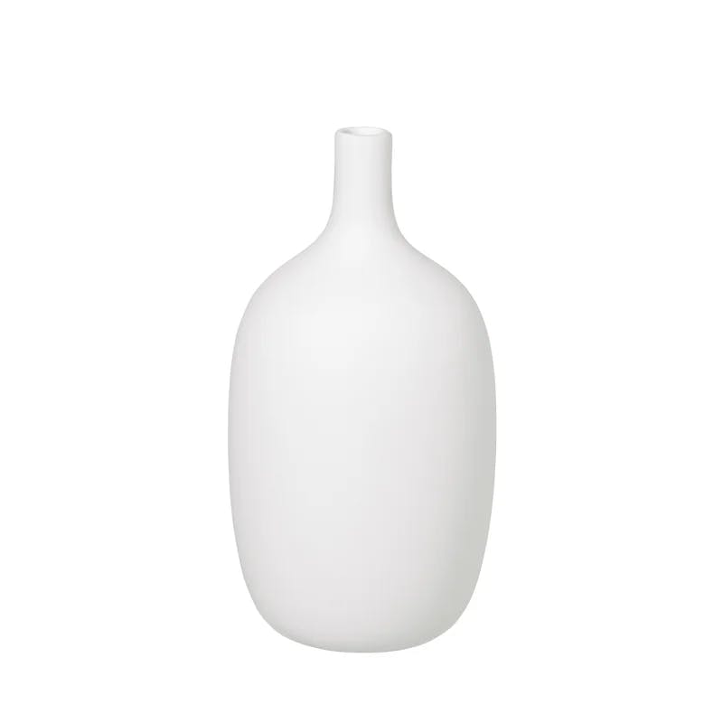 Ceola Soft White 8'' Ceramic Table Vase by Frederike Martens