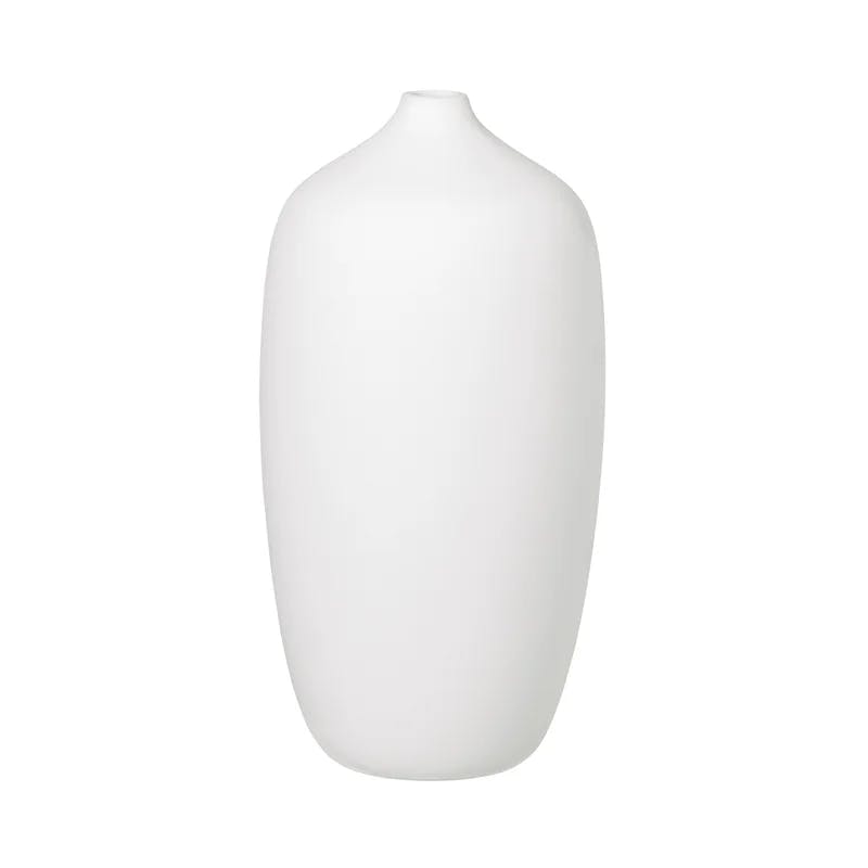 Frederike Martens Inspired Ceola White Ceramic Table Vase