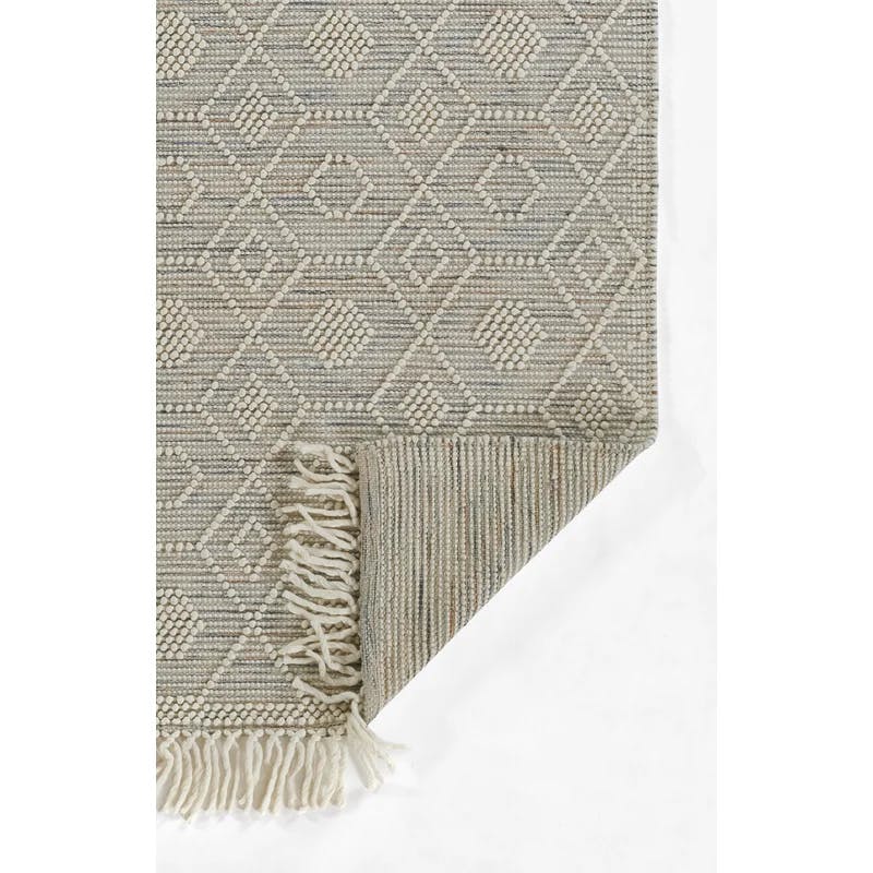 Luxe Multicolor Geometric Handwoven Wool Rug 8' x 10'
