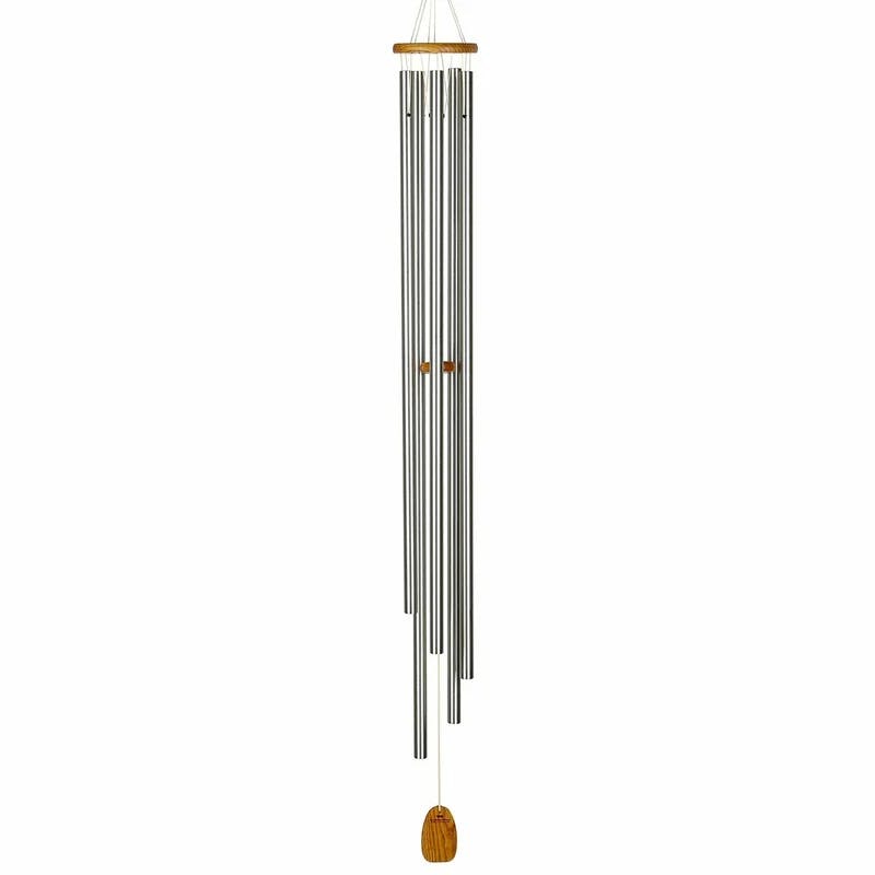 Westminster Chimes of Celebration 57'' Silver Aluminum Wind Chime