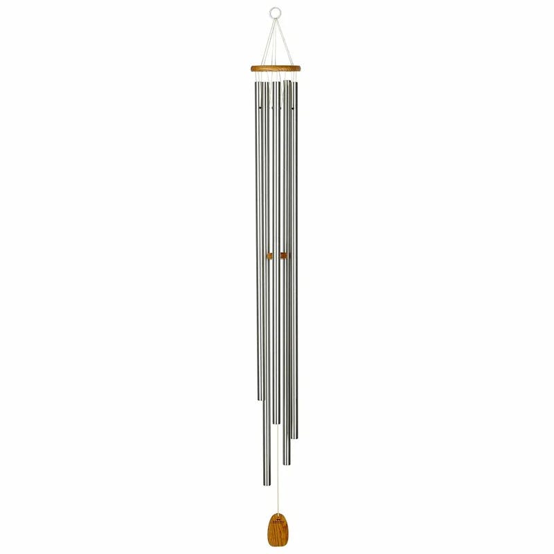 Westminster Chimes of Celebration 57'' Silver Aluminum Wind Chime