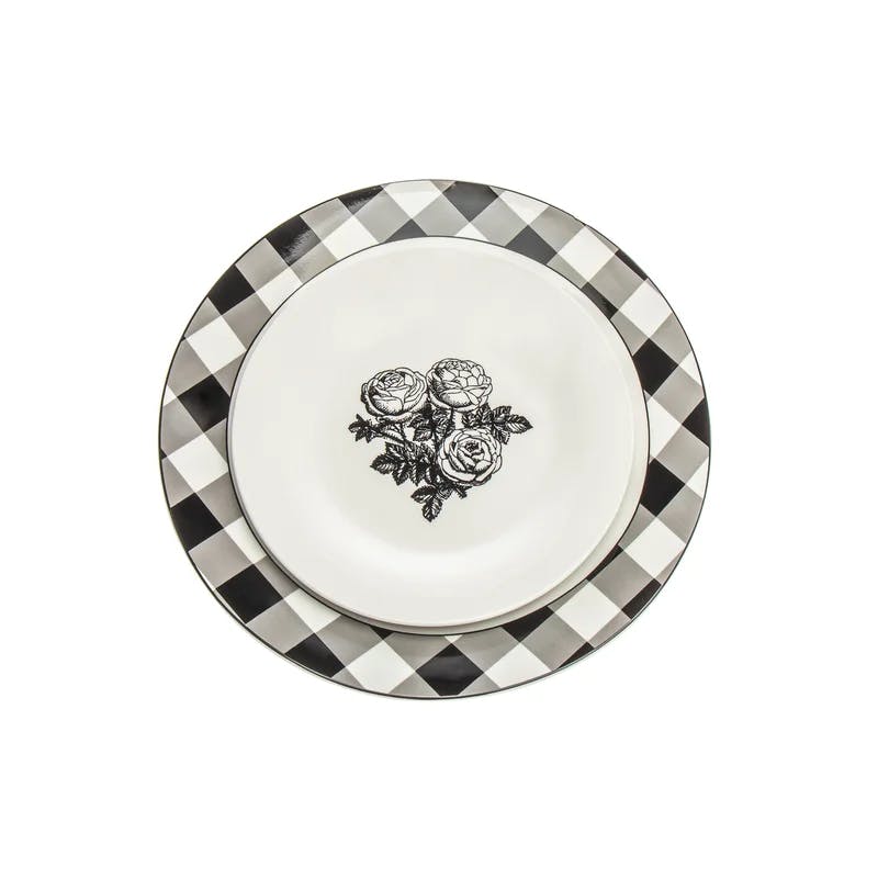 Elegance in Porcelain 12-Piece White Dinnerware Set, Service for 4