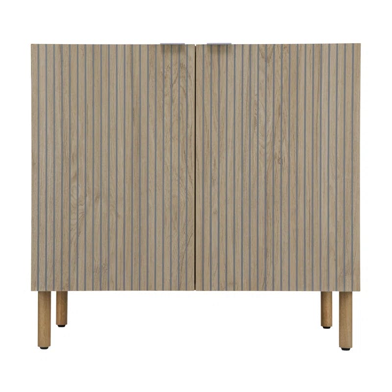 Sango Merk Contemporary 2-Door Cabinet with Adjustable Shelf
