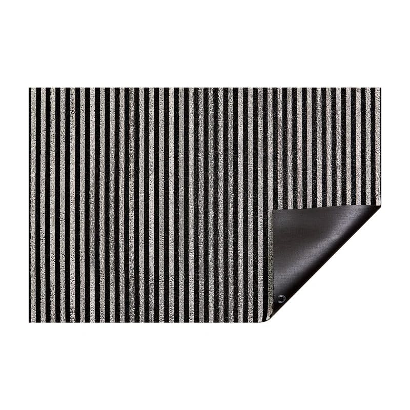 Modern Bounce Stripe 2'x3' Vinyl Outdoor Shag Doormat