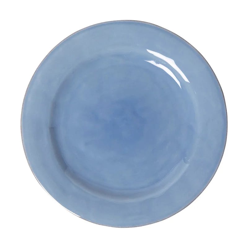 Puro Chambray 11'' Round Ceramic Dinner Plate - Handcrafted