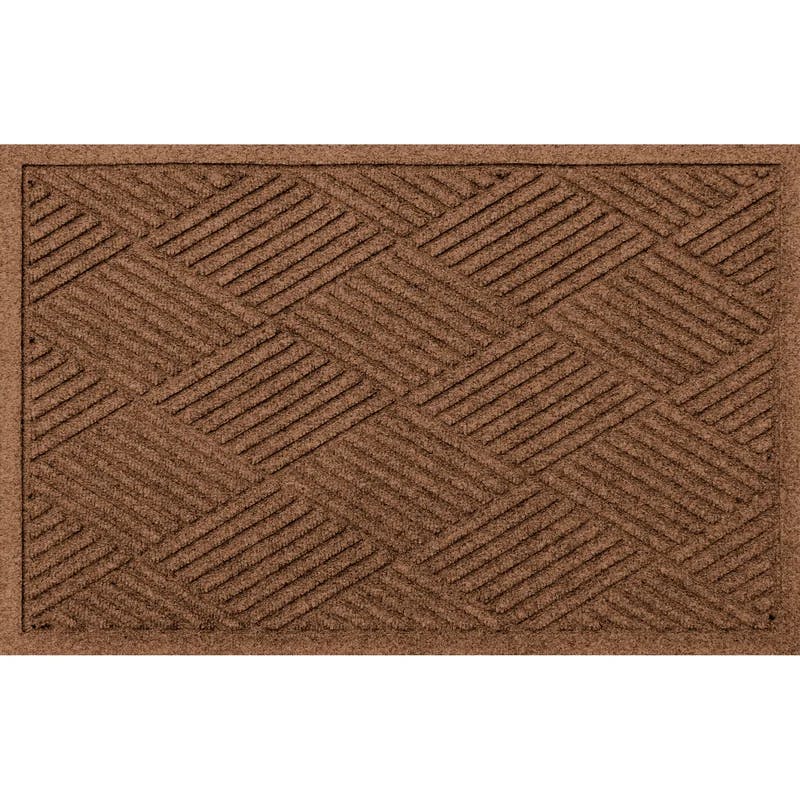WaterHog Diamonds 2x3 ft Brown Rubber Outdoor Doormat