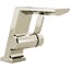Modern Pivotal Single Hole Nickel Bathroom Faucet with Ceramic Disc
