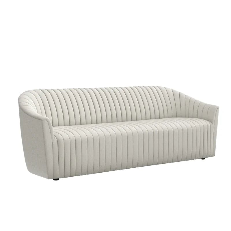 Cameo Polyester 90'' Flared Arm Channel Sofa