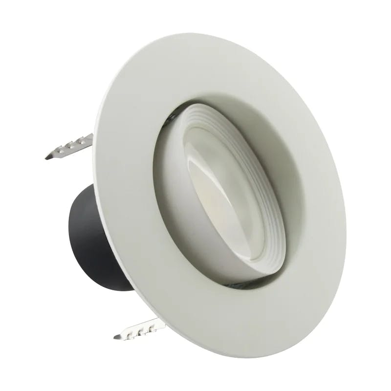 Satco S11822 7.5W LED Adjustable CCT Gimbal Retrofit Downlight, White