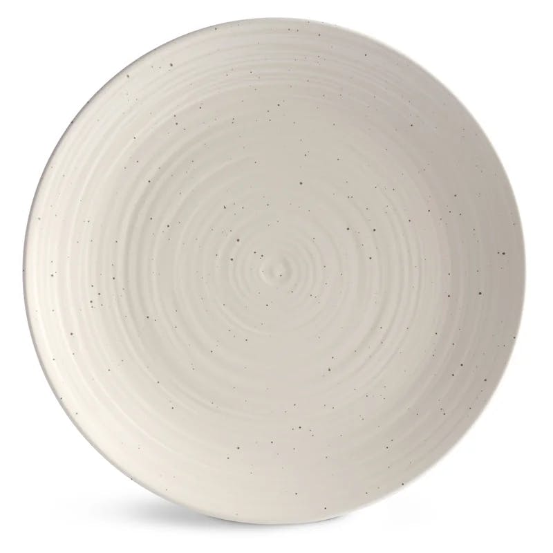 Siterra Rustic Charm 16-Piece White Porcelain Dinnerware Set