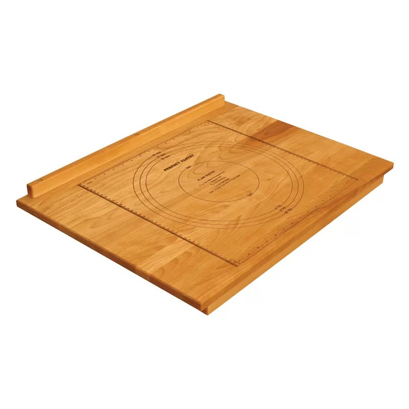 Deluxe Edge Grain Natural Wood Rectangular Pastry Board