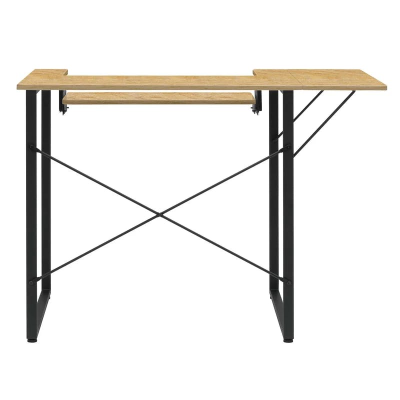 Dart 41'' Ashwood Sewing Table with Adjustable Machine Platform