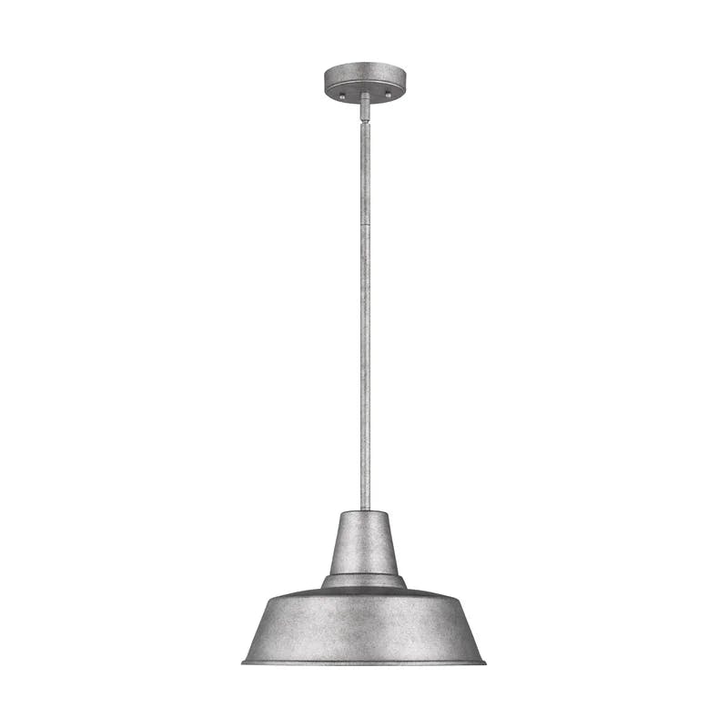 Weathered Pewter Classic Barn Light 1-Light Outdoor Pendant
