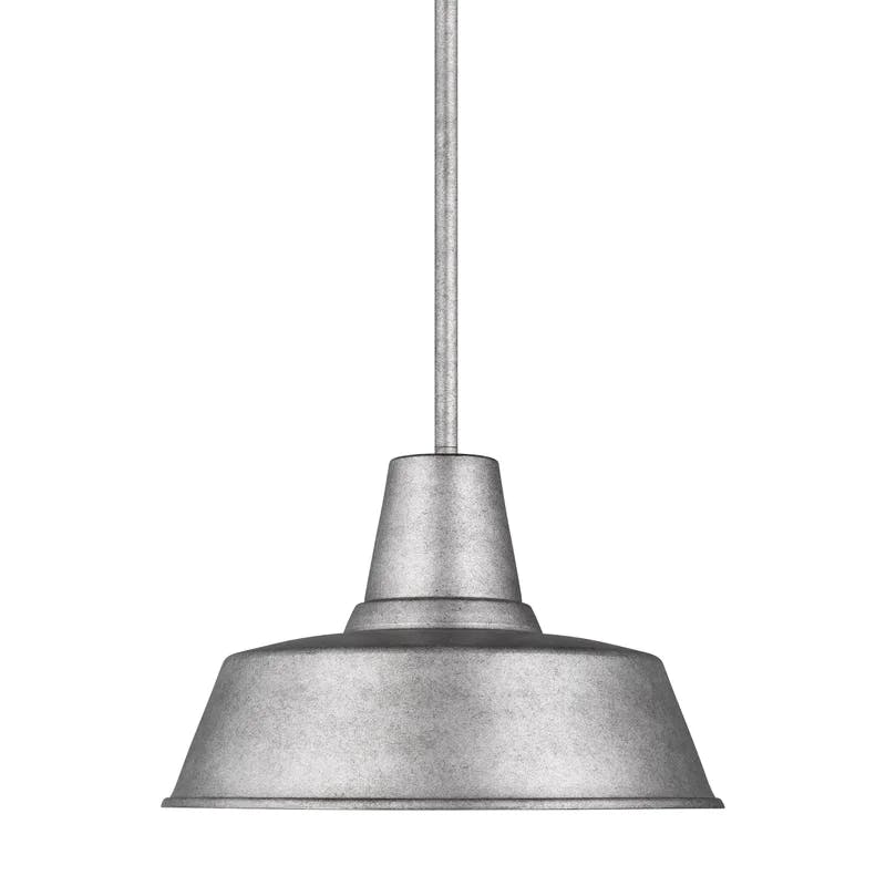 Weathered Pewter Classic Barn Light 1-Light Outdoor Pendant