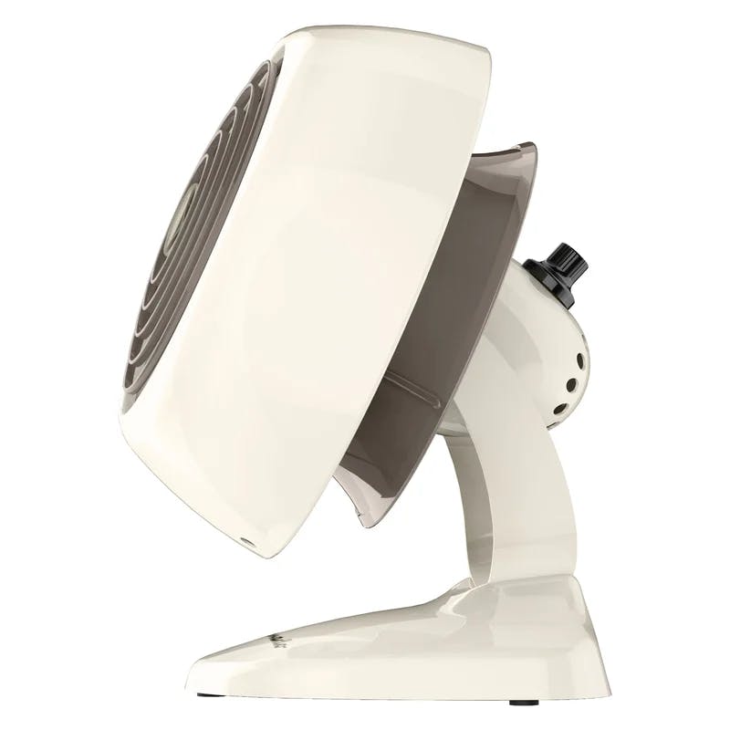 VFAN Mini Classic 2-Speed White Metal Personal Desk Fan