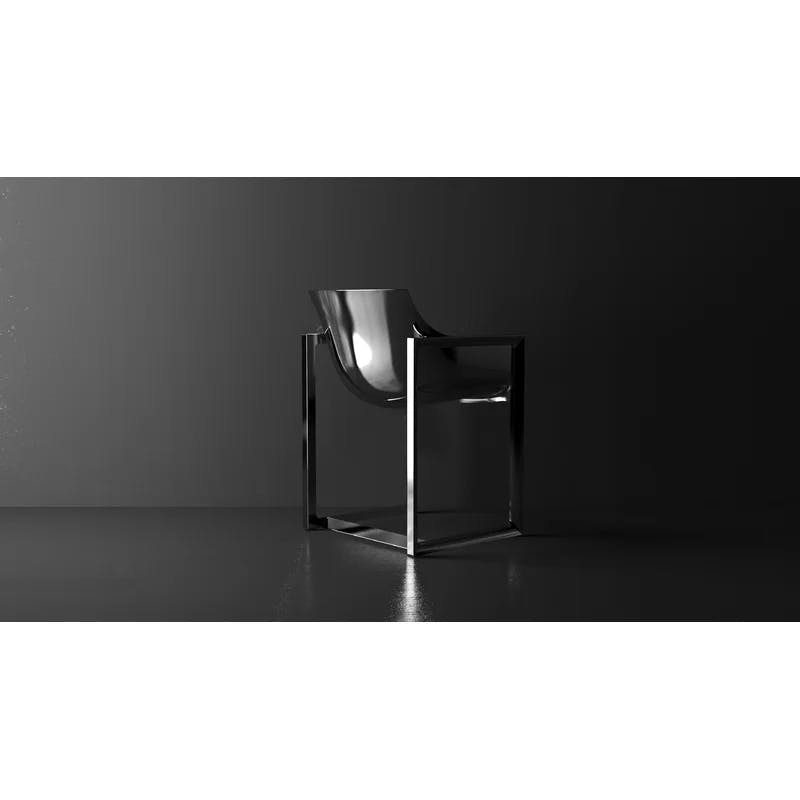 Eugeni Matte Black Polypropylene Fiberglass Dining Chair