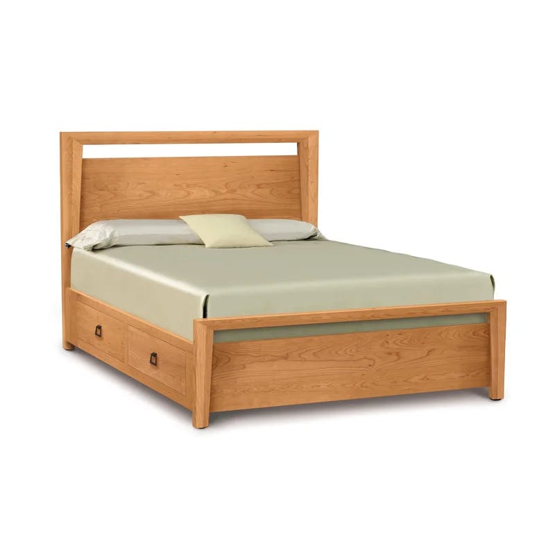 Mansfield Solid Wood California King Platform Bed with Storage