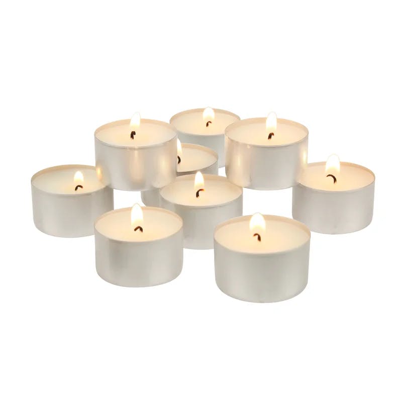 Palm Wax Unscented White Tealight Candles, 300 Pack