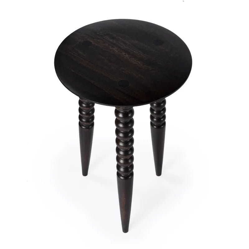 Lessing 71'' Round Solid Wood Tripod Accent Table