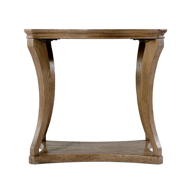 Echo Oak Solid Wood Free Form Tray Top End Table