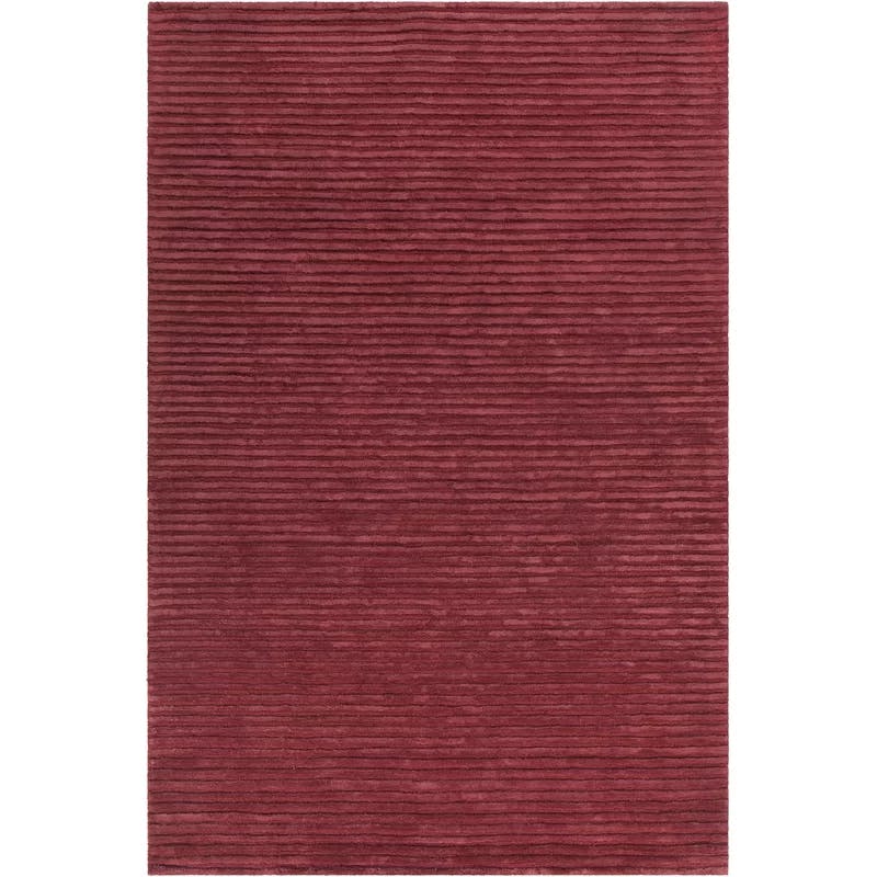 Angelo Red Tufted Wool-Blend Rectangular Rug 9' x 13'