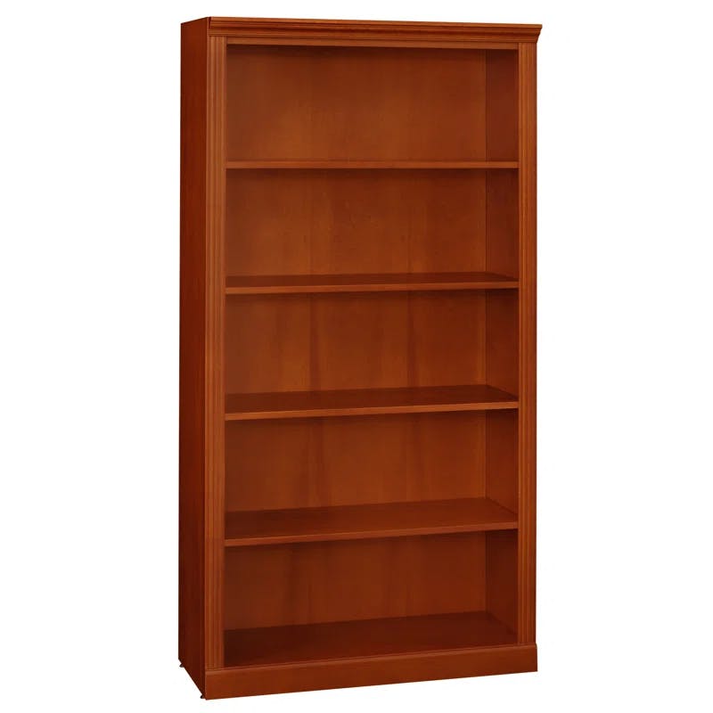 Prestige Cherry Wood Adjustable 4-Shelf Bookcase