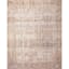 Ivory Oceanic Vintage Rectangular Synthetic Area Rug