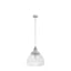 Cypress Grove 13" Brushed Nickel Fluted Glass Pendant Light