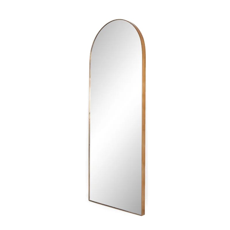 Alvarado Contemporary Full-Length Gold Mirror - 32x80 Inch