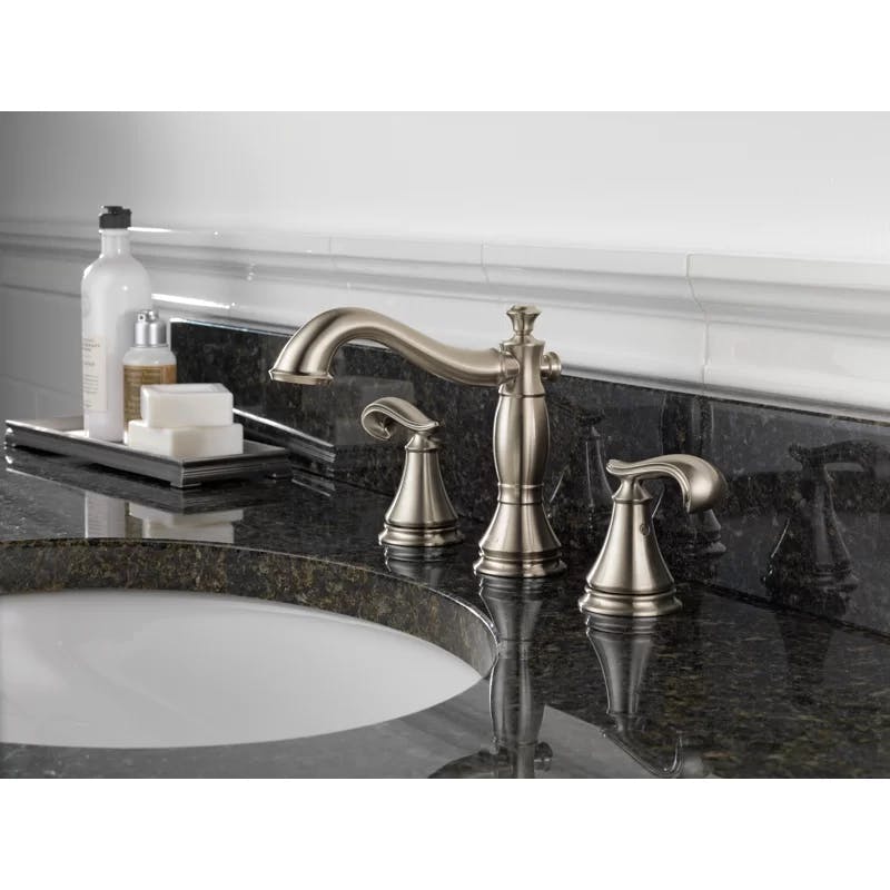 Elegant Cassidy Stainless Steel Widespread Bathroom Faucet