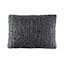 Charcoal Ribbon Knit Pillow Set with Feather/Down Insert