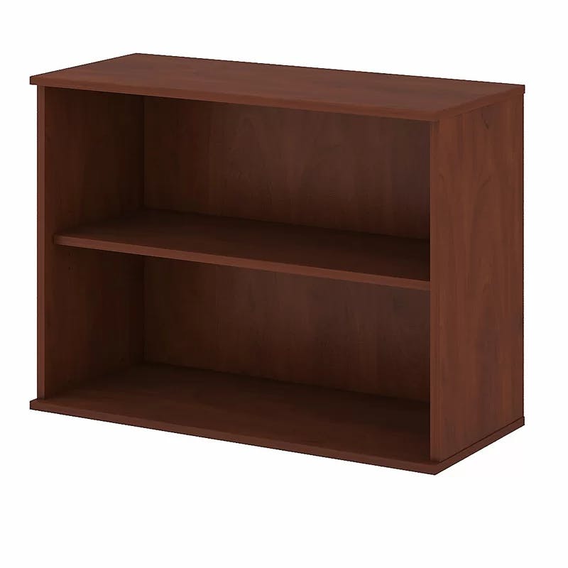 Adjustable White Thermally Fused Laminate 2-Shelf Bookcase