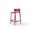 Eugeni's Essence 26'' Red Matte Outdoor Counter Stool