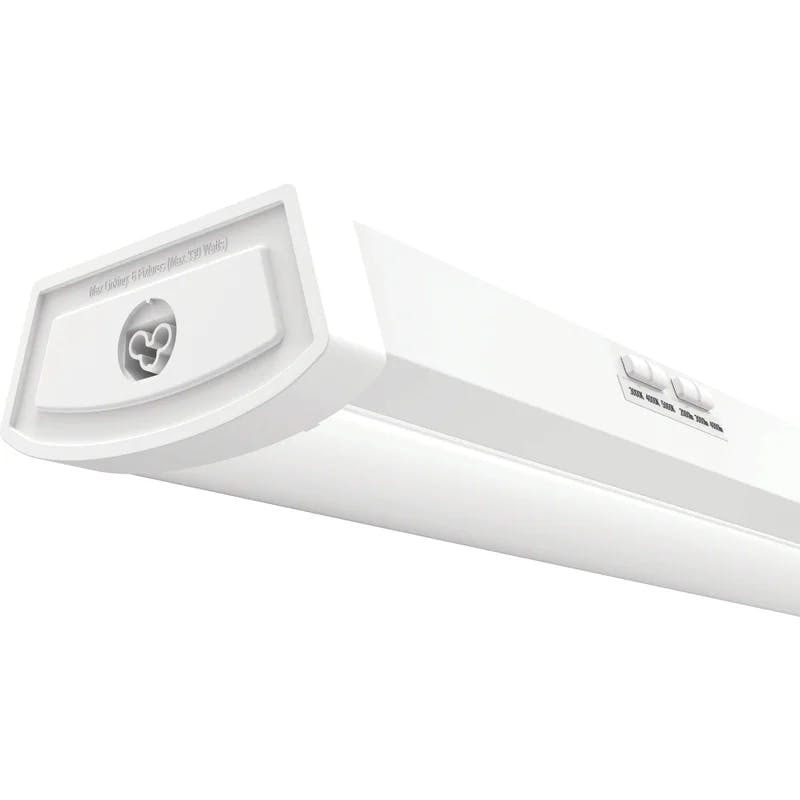 Lithonia 48-Inch White Metal LED Wraparound Light with Frosted Diffuser