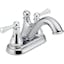 Sleek Modern 4'' Centerset Chrome Bathroom Faucet with Dual Handles