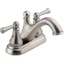 Haywood 4" Centerset Stainless Steel Bathroom Faucet with Dual Handles