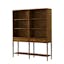 Dusk Oak Herringbone Parquetry Storage Bookcase with Drawers