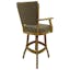Basin Beige Natural Swivel 26'' Solid Wood Counter Stool