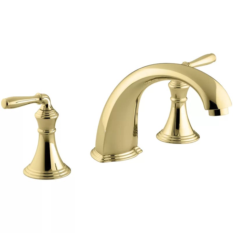 Devonshire Elegant Double Handle Brass Roman Tub Faucet