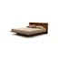 Moduluxe Natural Walnut King Platform Bed with Wood Headboard