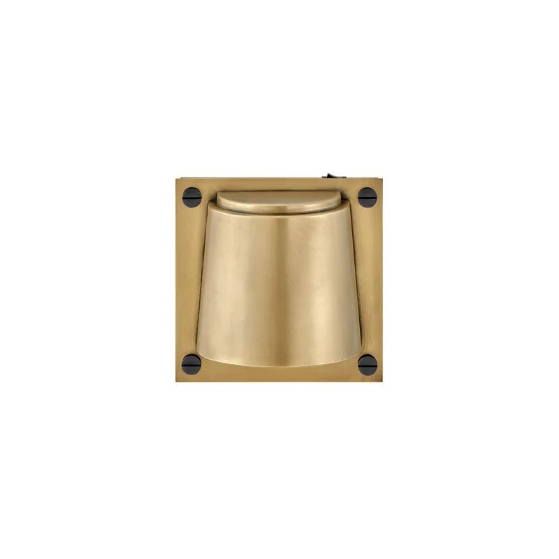 Heritage Brass Etched Glass Dimmable LED Wall Sconce