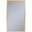 Elegant Matte Gold 39" Rectangular Metal Bathroom Vanity Mirror