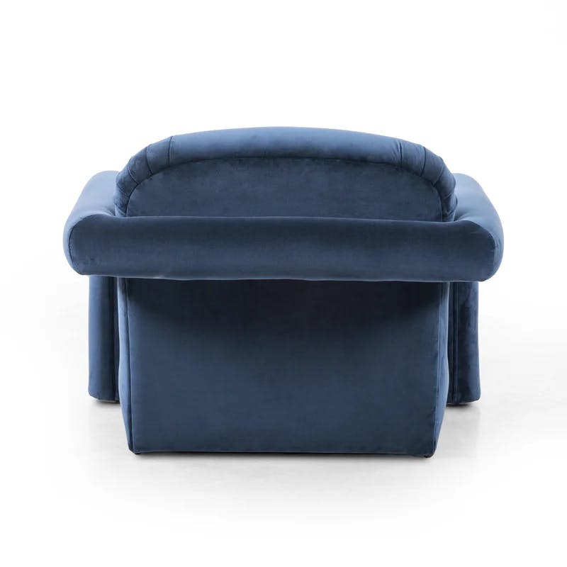 Sapphire Navy Contemporary Modern Glove Accent Chair