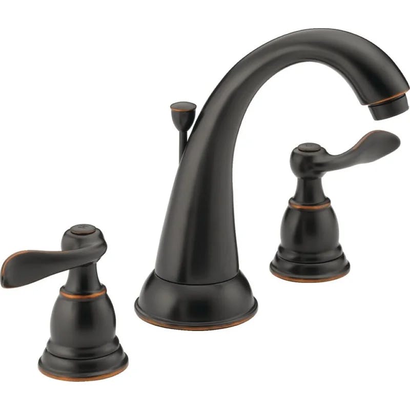Windemere Oil Rubbed Bronze Widespread Bathroom Faucet with Drain Assembly
