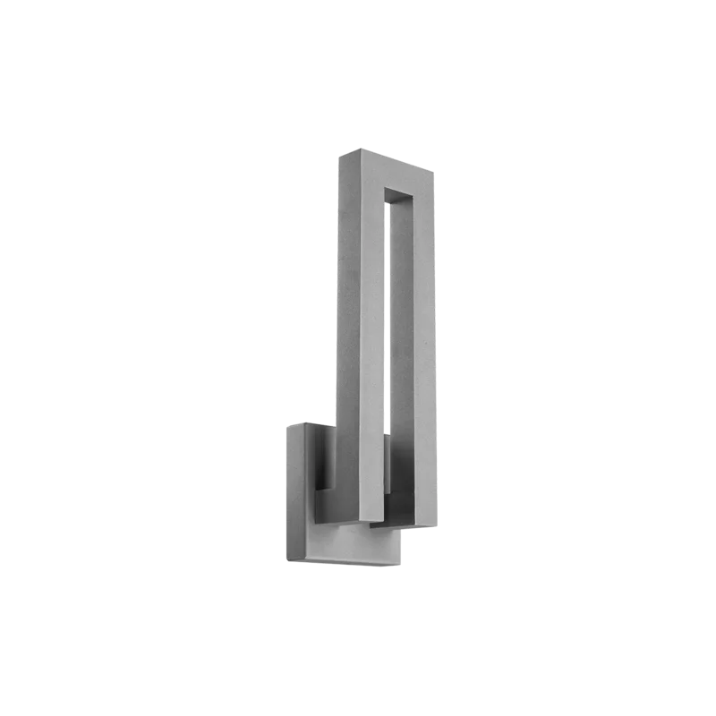 Forq Graphite LED Outdoor Wall Sconce with White Diffuser