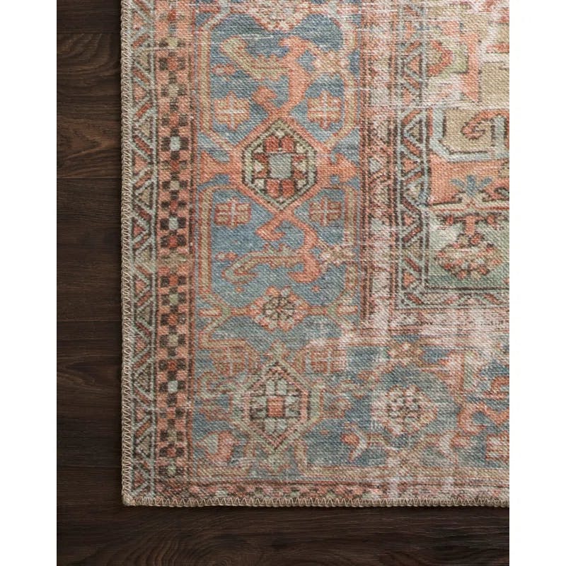 Terracotta Sky Traditional Trellis 7'6" x 9'6" Hand-knotted Area Rug